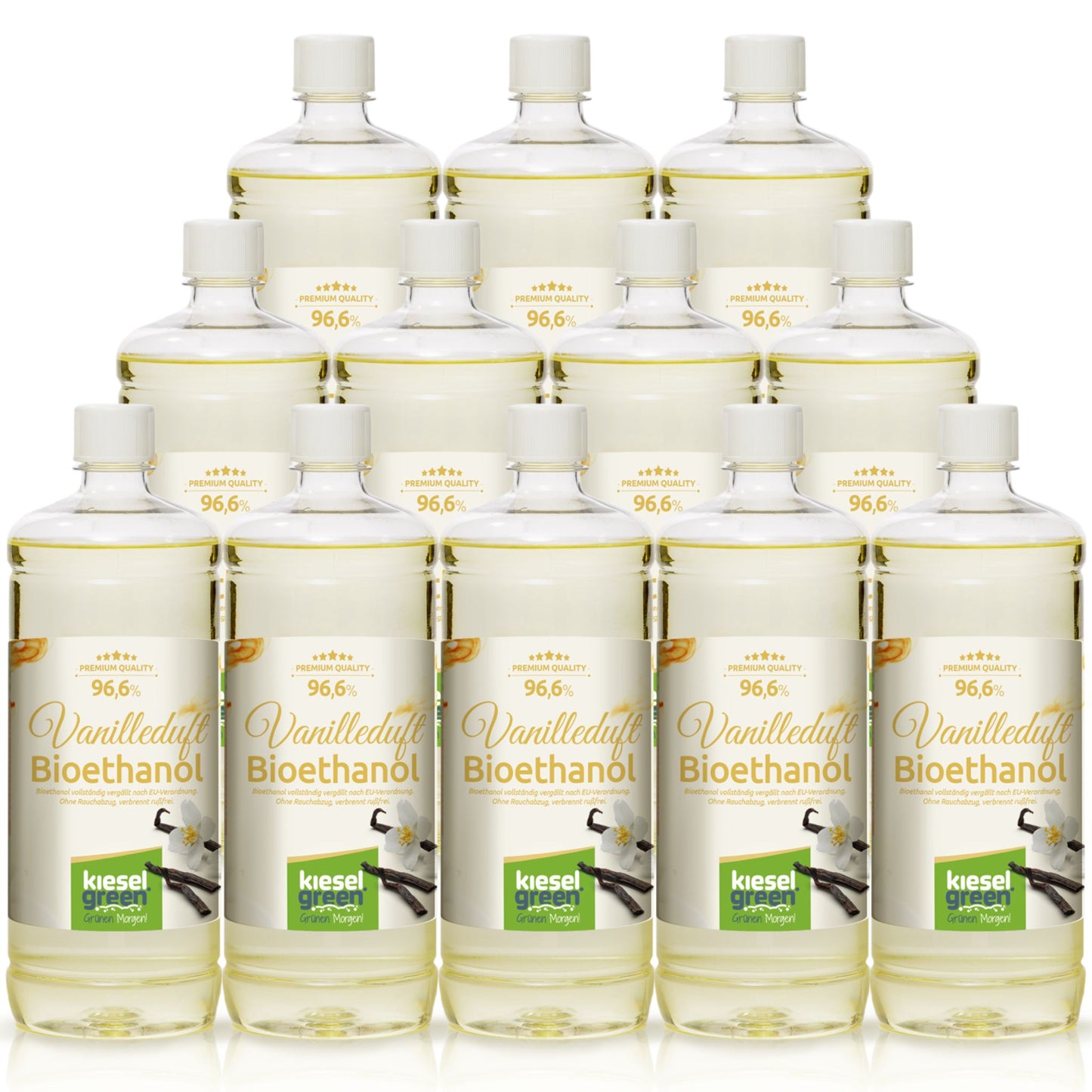 Bioethanol mit Vanille Duft - 12 x 1 Liter