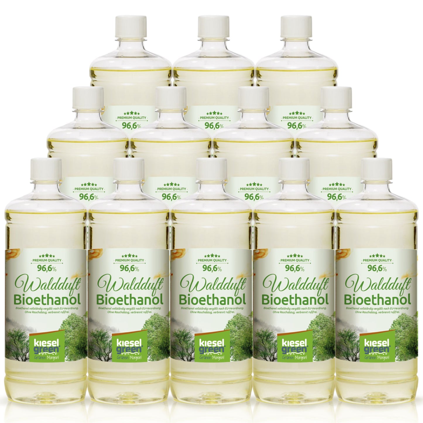 Bioethanol mit Wald Duft - 12 x 1 Liter