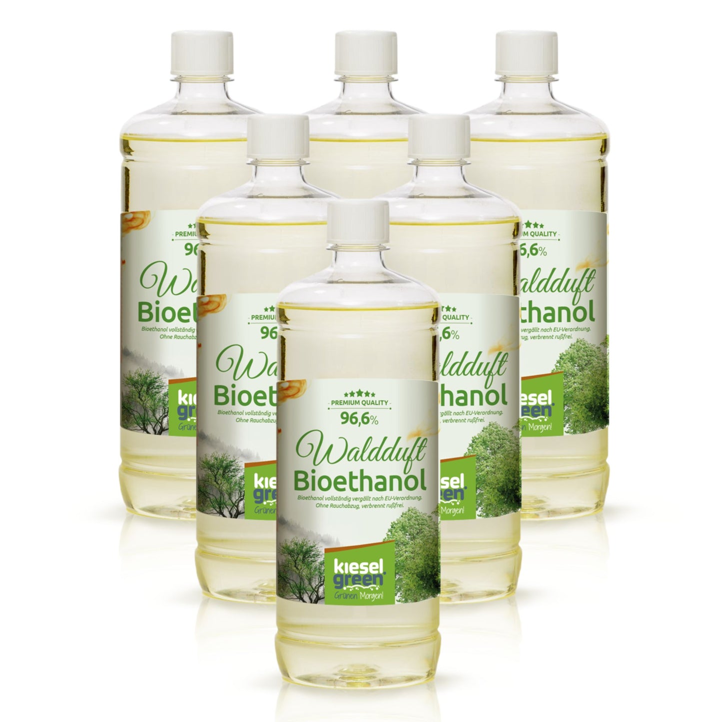 Bioethanol mit Wald Duft - 6 x 1 Liter